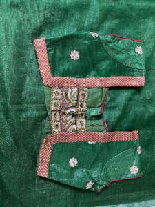 Elegant Green saree fully light weight