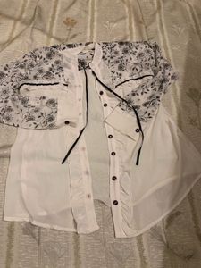 Chic Floral Button-Down Top