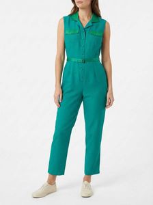Teal Utility Jumpsuit