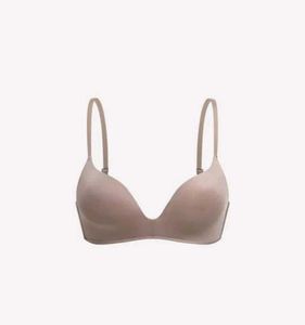 Beige Wire-Free Bra with Tags