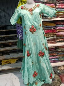Elegant Embroidered Light Blue one pc S
