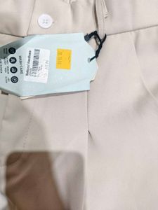 Cream Wide Leg Trousers