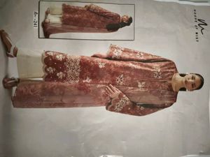 Maroon Floral Print Kurta Set with Dupatta