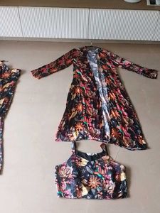Boho Floral Print Lounge Set