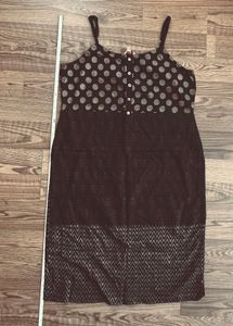 Stylish polka dot and chevron print kurta