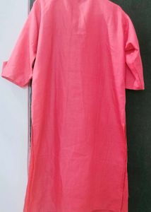 Coral Kurta with Button