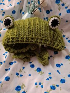Cute Frog Crochet Hat