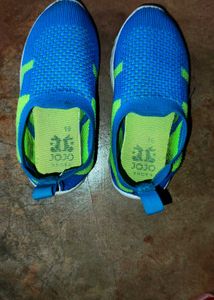 Blue & Green Slip-On Shoes