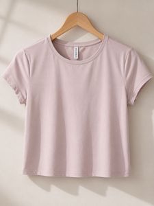 Soft Lavender Cropped Tee