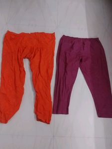 Pair of Orange & Magenta Palazzos