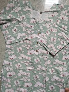 COTTON Floral Print Kurta