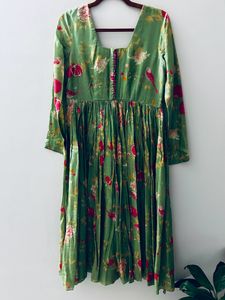 Green Anarkali Suit Set