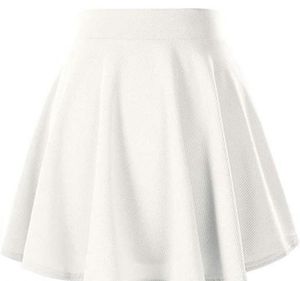 Chic White Flared Skirt