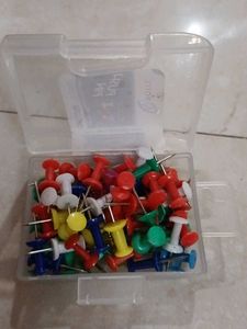Colorful Push Pins - 50 quantity