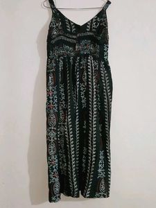 Boho Printed Strappy Maxi Dress