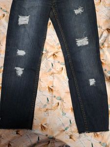 Diesel Women's Distressed Blue Jeans