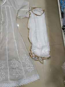 White Embroidered Pakistani Suit