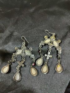 Pink Long Earrings Pair