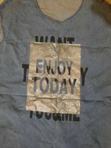 Denim Tunic Top