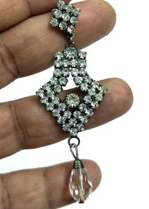 Fancy cut work Eyer ring Rhinestone/anti