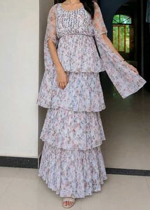 Tiered Floral Maxi Dress