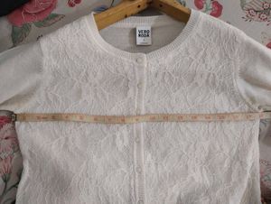 White Lace Varsity Cardigan 🤍