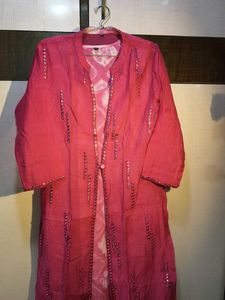 Embellished 2 piece Pink Festive Kurta