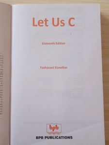 Let Us C By Yashwant Kanetkar