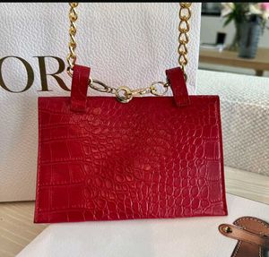 Red Embossed Dragon Clutch