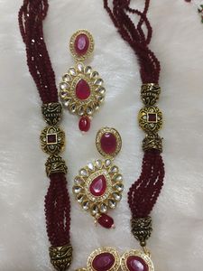 Ruby Necklace Set