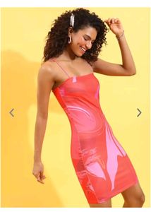 Tokyo talkies Abstract print bodycon dress