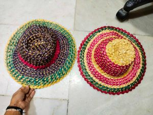 Handwoven sustainable Bamboo Cane Hat natural