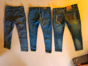 Ladies Blue Denim Jeans - Pack of 3