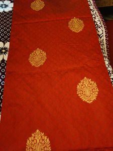 SALE RATE Red &amp; Gold Banarasi Silk Saree