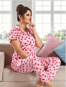 Pink Cherry Print Pajama Set size XL