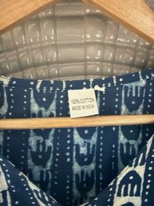 Boho Print Button-Up Crop Top