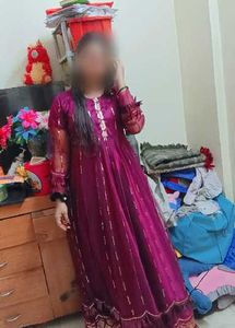 Hand stitched anarkali