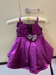 Adorable Purple Party Dress with Sequins