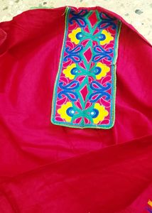 Vibrant Embroidered Kurta