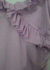 Lilac Ruched Mini Dress