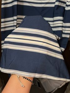 Chic Striped Sleeveless Button-Down Dress