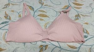 Pink Ribbed Bralette
