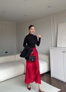 Stunning Red Mermaid Skirt