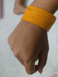 Vibrant Yellow Bangles Set