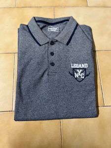 Grey Office Wear Tshirt