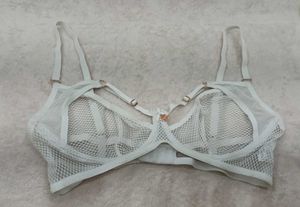 Sheer White Mesh Bra