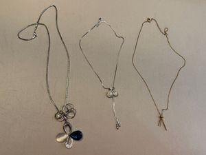 Set of 3 Fashion Necklaces + freebie brooch