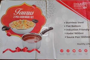 Taurus 2-Piece Cookware Set - Stainless Steel