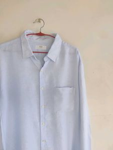 Light Blue Classic Fit Button-Up Shirt