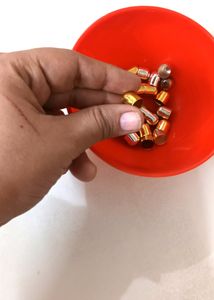 80 Pieces Gold And Silver Tassel / Bead Caps